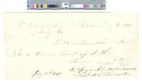 B06F35 - Receipts from J. M. Sanderson and Son for dinners, 1843-07-1845-04