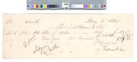 B06F39 - Receipt from W. Thomas and Son for wine, 1844-05-03
