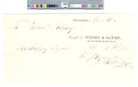 B06F42 - Receipt from Wicht and Sayen for segars, 1845-04-10