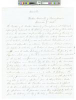 B06F44 - Correspondence from the trustees of the Westerns University of Pennsylvania asking for gifts of books or scientific apparatus to replace items lost in fire, 1846-12-09