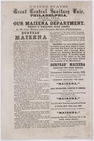 Catalogue of fancy and miscellaneous goods, : articles to be sold at auction at the fair building of the U.S. Sanitary Commission, (Logan Square,) on Saturday, July 2d, 1864, at 3 o'clock, p.m. Terms,--cash on delivery. Sale in Union Avenue.