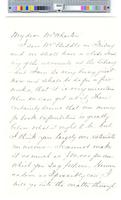 B08F41 - Correspondence from John S. Newbold to Henry Wharton regarding library accounts over last 10 years, 1879-1880, undated