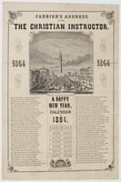Carrier's address for the Christian instructor. 1864 1864 : A happy New Year.