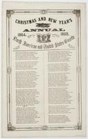 Christmas and New Year's annual of the North American and United States gazette 1864. 1865.