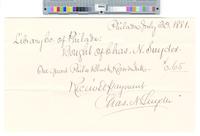 B09F44 - Misc. invoices and receipts, 1881-07