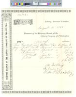B09F48 - Treasurer's order no. 103 for Ridgway Branch with receipts for salaries, 1881-07-07-1881-08-04
