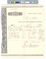 B09F52 - Treasurer's order no. 552 for Library Company with receipts for salaries, 1881-08-01-1881-09-01
