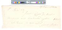 B05F64 - Order to pay James Prosser for terrapins and oysters, 1822-12-19