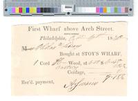 B05F70 - Receipt from Stoy's Wharf for wood, 1830-10-06