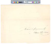 B05F76 - Order to pay Adam Waldie for printing catalogs and forms, 1832
