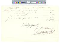 B05F77 - Account of Judah Dobson for quills, ink, and other items, 1832-1833