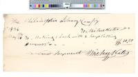 B05F79 - Order to pay Michael Kates for lock and keys, 1832-05-16