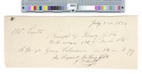 B05F80 - Receipts from Henry Gibbs for pain, 1832-07