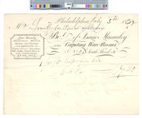 B05F81 - Receipts from Isaac Macauley for oil cloth, 1832-07