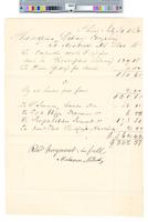 B05F82 - Account of Malcolm McLeod for carpentry work, repairs, and supplies, 1832-07-31