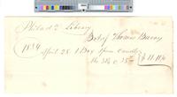 B06F15 - Receipt from Thomas Barnes for sperm candles, 1834-04-28