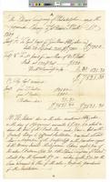 B05F45B - Financial statement of investment of money from Library Company and Loganian Library, 1809