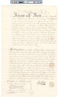 B05F51 - Bond and warrant of Thomas Hurley, paperhanger, to Library Company, 1812-05-18