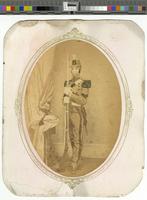 [Unidentified African American man in militia uniform] [graphic] / Cheston's 227 Lombard St., between 2d and 3d, Philadelphia.
