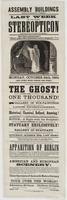 Last week of the grand stereopticon : (Copyrighted by P.E. Abel, Philadelphia.) ... Monday, October 24th, 1864 (and every evening during the week.) This last week will be presented the ghost! and all of the finest gems of the collection, which now number 