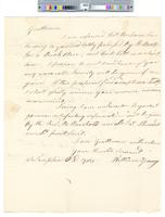 B10F30 - Correspondence from William Young regarding renting house with reference from William Marshall, 1783-10-03