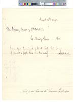 B10F43 - Order to pay rent to Mary Norris for lot on southeast corner of 5th and Chestnut Streets, 1790-08-10
