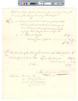 B10F49 - Account of John Chaloner for auction of lot on south side of Chestnut Street between 8th and 9th Streets, 1791-07-27