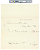 B10F52 - Order to pay Mary Norris ground rent for lot on Chestnut Street, 1792-08-10
