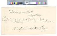 B10F56 - Order to pay rent to George Logan for lot on Chestnut Street, 1794-08-11