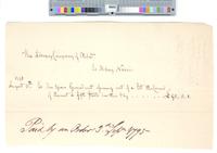 B10F57 - Order to pay Mary Norris for rent for lot on corner of Chestnut and 5th Streets, 1795-08-10