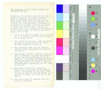 B14F15 - Notes describing pamphlets related to three legal cases related to Rush bequest, circa 1930