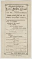 Charles Schmitz's grand musical soiree! : In aid of the Ladies' Branch, U.S. Sanitary Commission, will take place on Tuesday evening, March 29th, 1864, at Armory "D," Grey Reserves, N.E. cor. Eighteenth and Chestnut Sts., (entrance on Eighteenth St.) The 