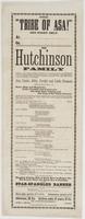 The "Tribe of Asa!" One night only. : At [blank] On [blank] The Hutchinson Family grateful to their numerous friends and patrons for the continued success and increased crowds which have thronged their concerts in days of "Auld Lang Syne," respectfully an