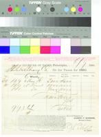 B11F19 - Property tax receipts for Library Company, 1880