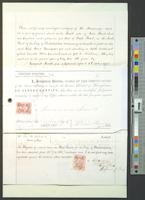 B12F07 - Deed, brief of title, and other documents regarding extinguishing a yearly ground rent for 516 Vine St., 1864-1890