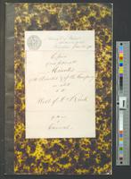 B13F01 - Extracts of directors minutes related to will of Dr. James Rush for use of counsel, 1871-01-25