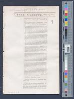 B13F11 - Newspaper clipping from Legal Gazette with opinion of Supreme Court of Pennsylvania in Library Company v. Henry J. Williams, 1873-05-23