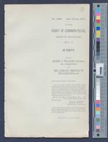B13F16 - Bill of complaint in equity; Henry J. Williams, executor, etc. v. Library Company et al, circa 1877-09