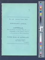 B13F20 - Donohugh's appeal; paper book of appellant; Library Company v. William J. Donohugh, circa 1878-01