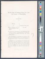 B14F02 - Separate demurrer of defendant, the Library Company, to the bill of complaint; Manners v. Henry J. Williams and the Library Company, 1878-03-04