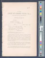 B14F04 - Bill in equity; Robert Manners v. Henry J. Williams and the Library Company, circa 1878-04