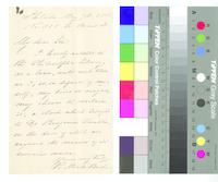 B22F23 - Correspondence from R. Meade Bache regarding loan of clock owned by Benjamin Franklin, 1881-05-07