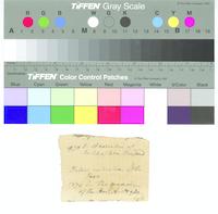 B22F58 - Scrap of list of collection items, undated