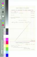 B22F28 - Librarian's report on book order #3 for Ridgway Branch, August 4, 1881, with receipts from vendors, 1881-07-1881-08