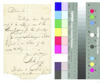 B25F22 - Correspondence from Mathew Carey regarding borrowing book to print new edition, 1813