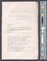 B25F35 - Importations of books list, with additional books procured by purchase or donation, 1845-08