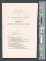 B25F43 - Books procured in America...by purchase or donation since September 1853, 1854-05