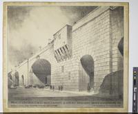 View of Cameron Street arch. Soldiers & Sailors Memorial Bridge, Harrisburg, Pa. [graphic] / Sidney F. Ross and William Gehron, architects. J.F. Greiner & Co., engineers.