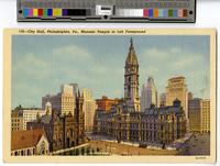 130. City Hall, Philadelphia, Pa., Masonic Temple in left foreground [graphic].