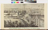 Grand Centennial depot, at the main entrance to the exhibition grounds. [graphic].